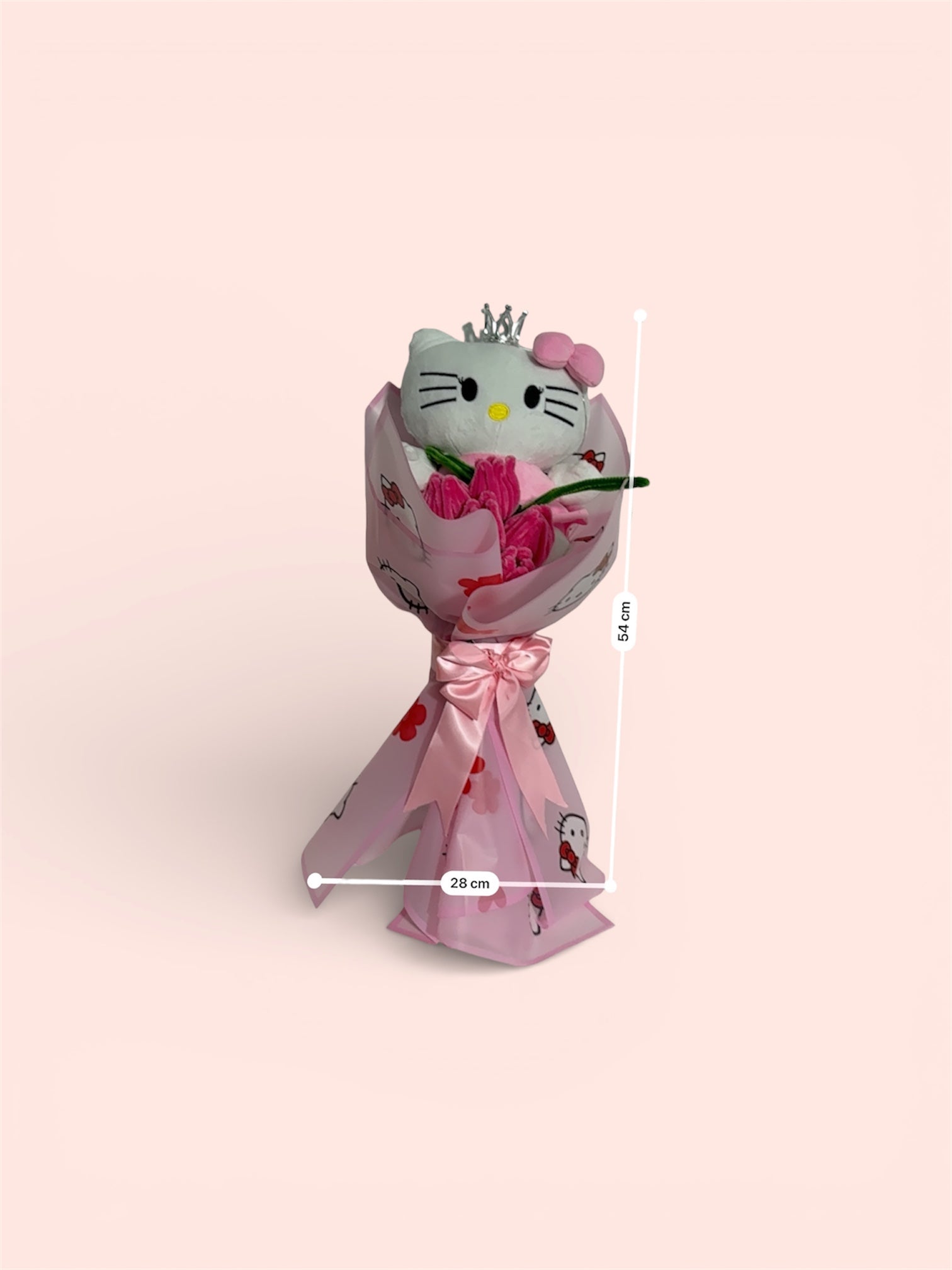 Bouquet Hello Kitty con Luz LED y Flores