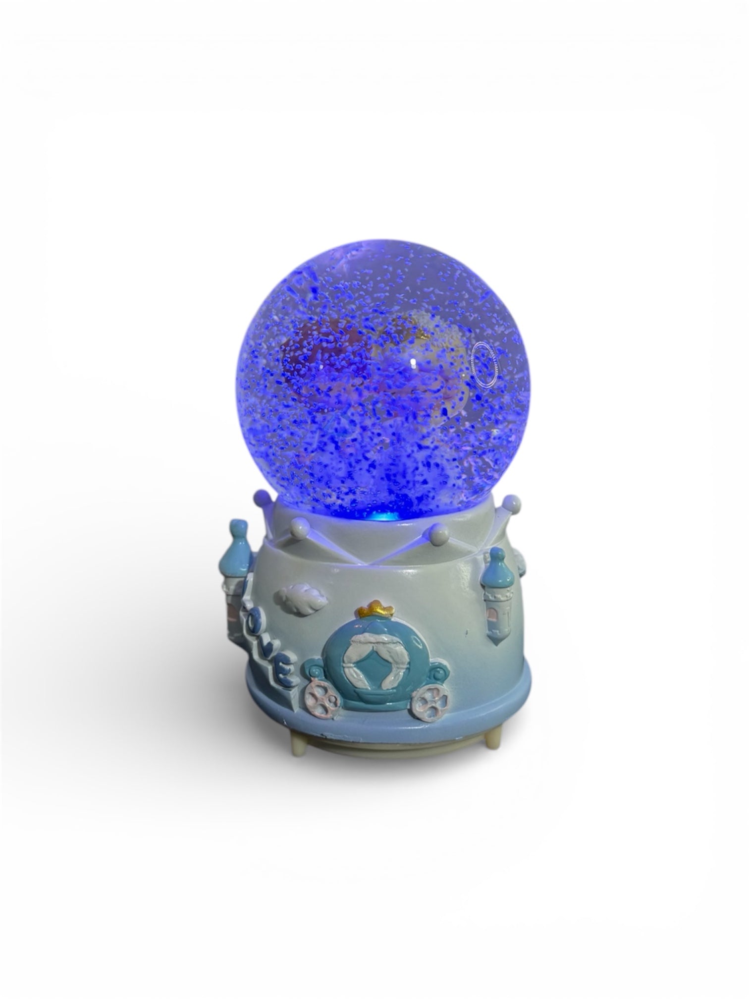 Bola de Nieve con Luz LED – Diseño Castillo