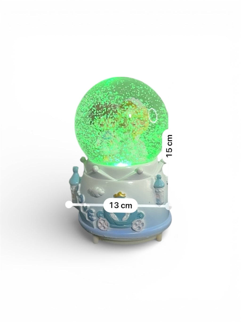 Bola de Nieve con Luz LED – Diseño Castillo