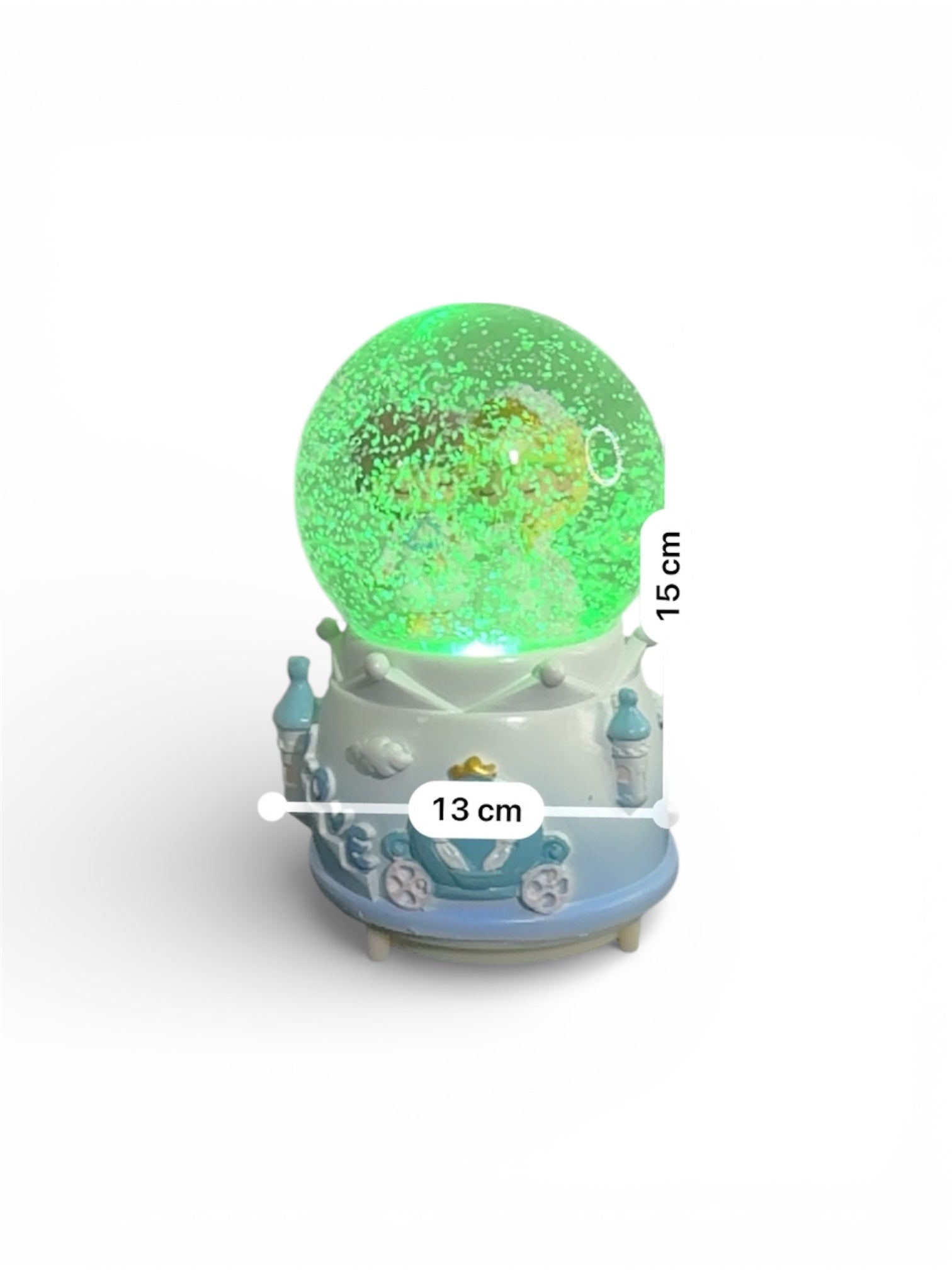 Bola de Nieve con Luz LED – Diseño Castillo