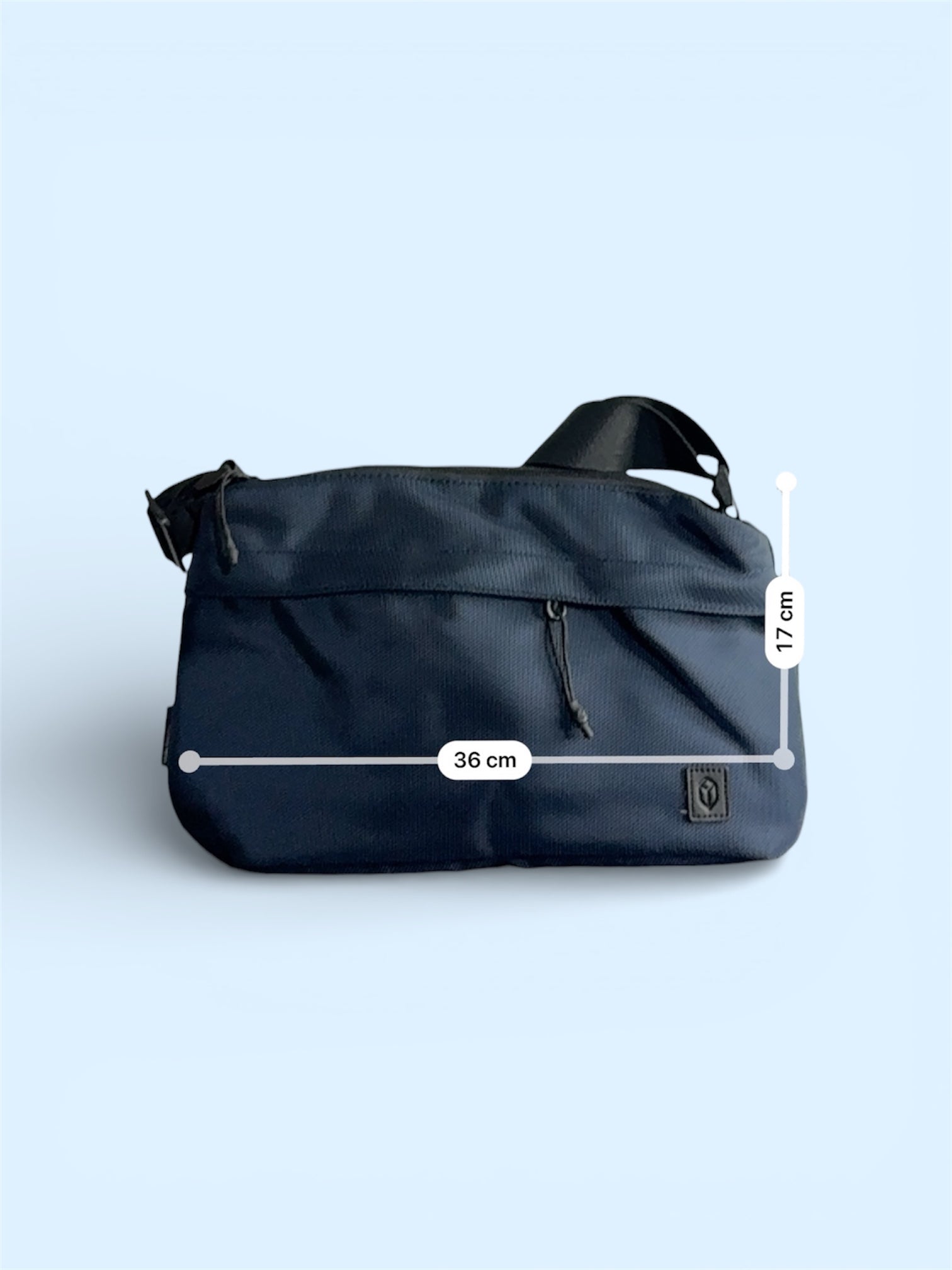 Bolso Crossbody Azul Marino con Cierre