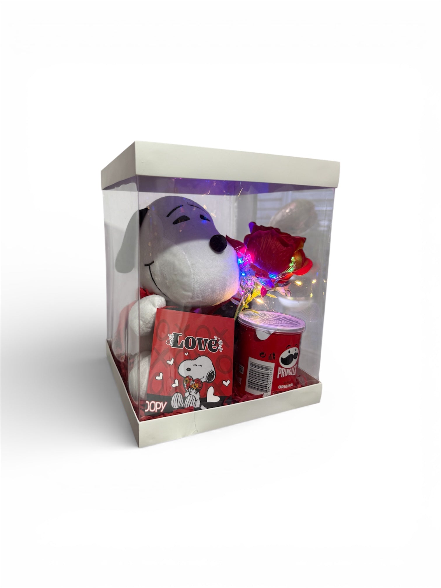Box Regalo Snoopy con Luz y Detalles Románticos