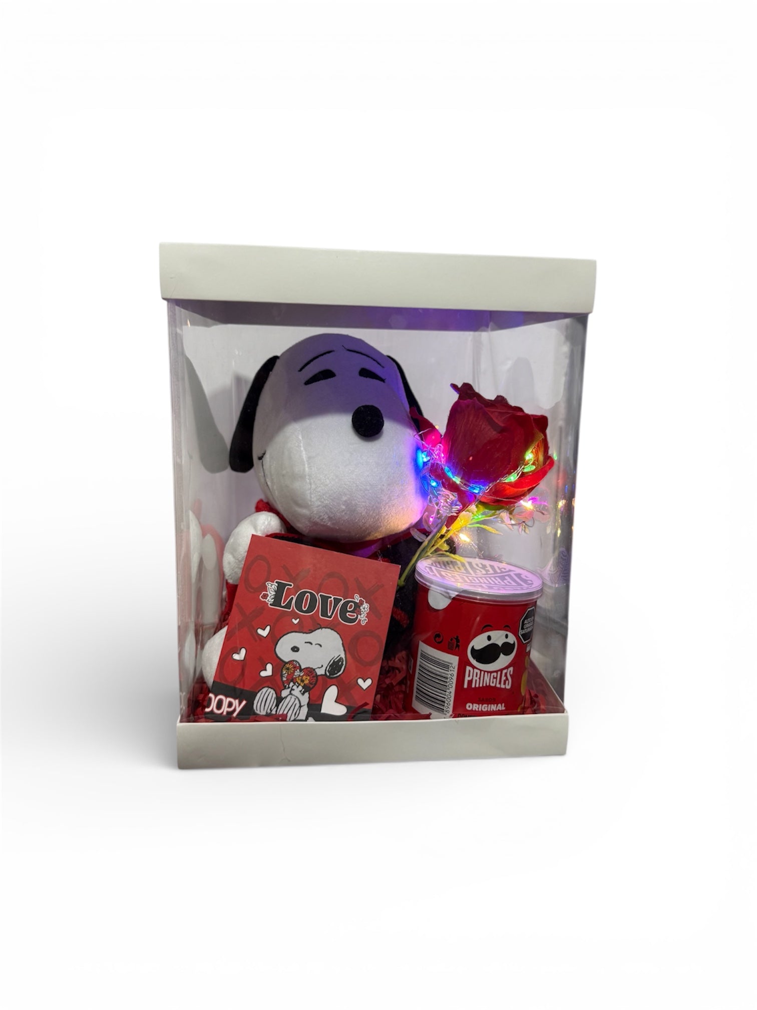 Box Regalo Snoopy con Luz y Detalles Románticos