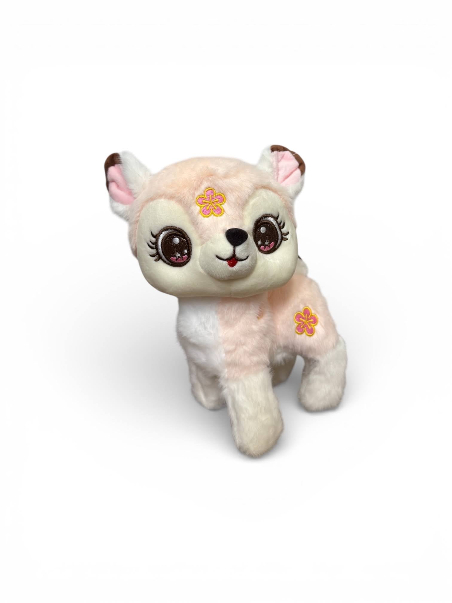 Cervatillo de Peluche Kawaii con Detalles Florales